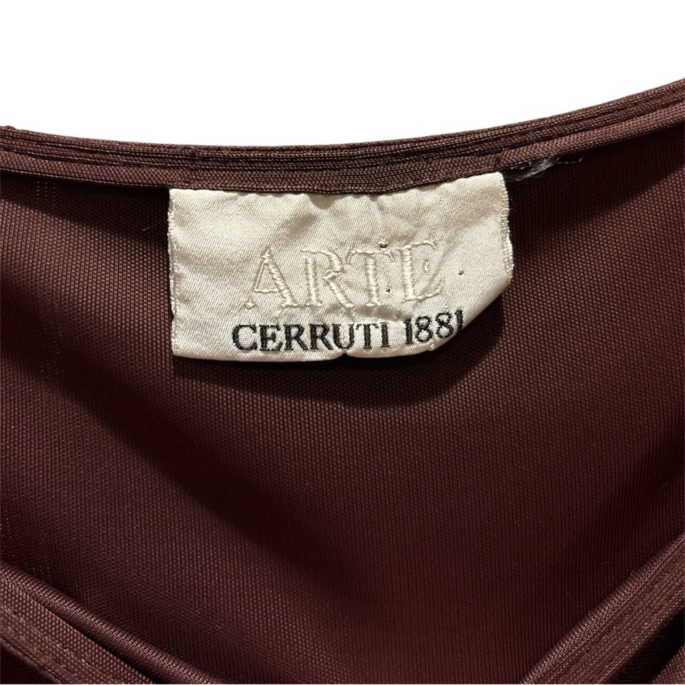 Vintage Cerruti Arte 1881 Chocolate Slip Dress - Picture 3 of 5
